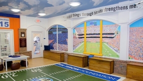 Tim Tebow builds another playroom for children undergoing treatment in hospital