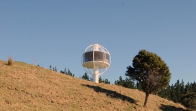 Solar-powered tree house features WiFi connection and panoramic view of New Zealand