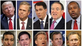 Donald Trump leads 9 other GOP hopefuls in first prime-time TV presidential debate