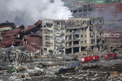 China explosion may have been caused by firefighters using water, experts say