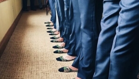 How John Luke Robertson sneaked in  camouflage prints during his wedding