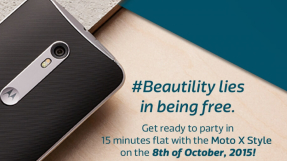 Moto X Style release date in India on Oct 8?