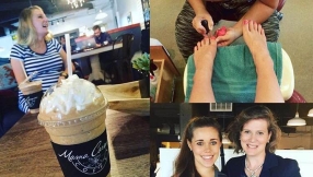 Jessa Seewald gets royal treatment from her mother-in-law Guinn and friend Sierra as she nears childbirth