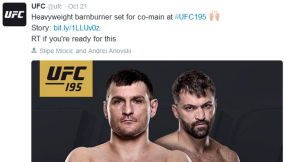 UFC 195 news: Andrei ArlovskiâStipe Miocic fight announced