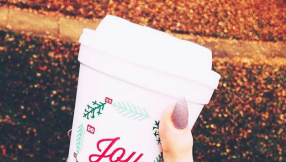 Dunkin\' Donuts releases festive Christmas \'Joy\' cups in sharp contrast to Starbucks\' plain red cups