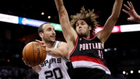 San Antonio Spurs news 2015: Manu GinÃ³bili rests in win over Nuggets because of hip injury