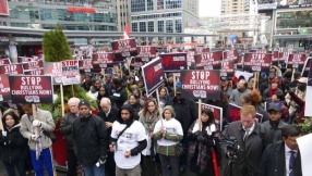\'Stop Bullying Christians\': Canadians hold huge rally to fight discrimination against them by city of Toronto