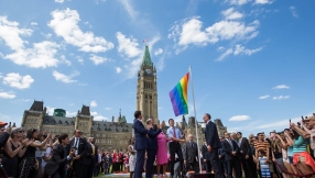 Canadian PM Justin Trudeau raises LGBT rainbow flag on Parliament grounds, offending conservative MPs