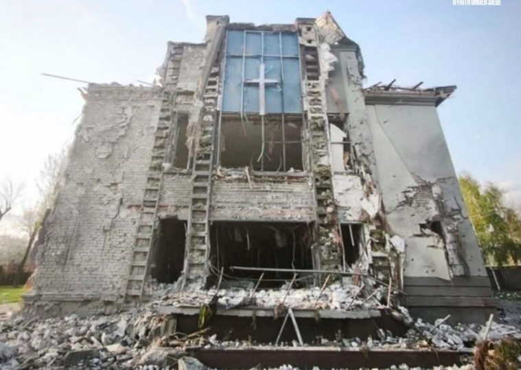 Pastor killed after Russian strike on Baptist church during prayer meeting