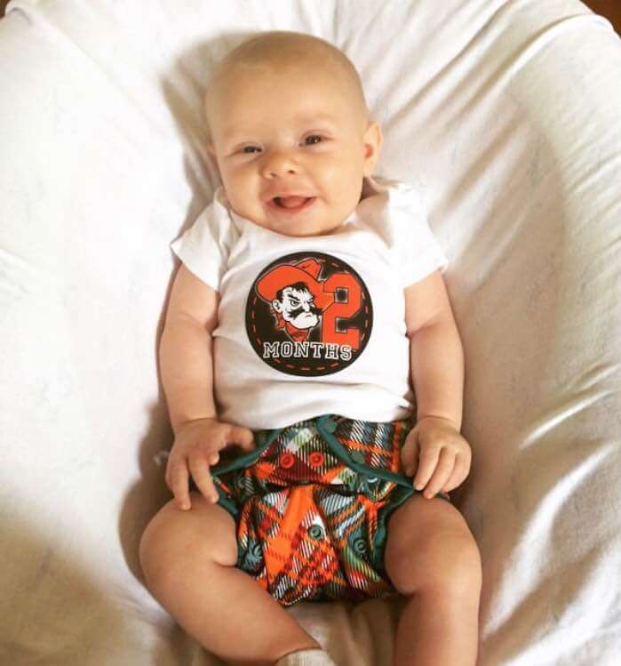 Jill and Derick celebrate 2nd month of Israel David in Pistol Pete