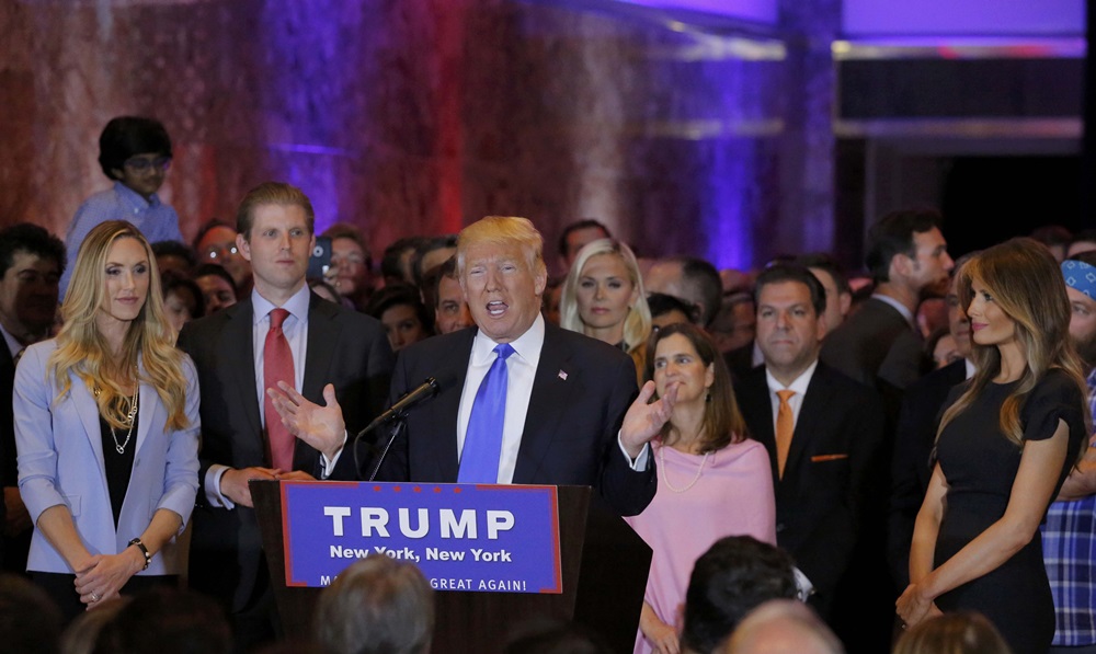 Donald Trump says \'it\'s over\' after sweep of 5 states while Hillary ...